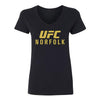 UFC Norfolk Ladies Event T-Shirt in Black - Front View