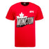 UFC Fight Night Moncton City T-Shirt in Red - Front View
